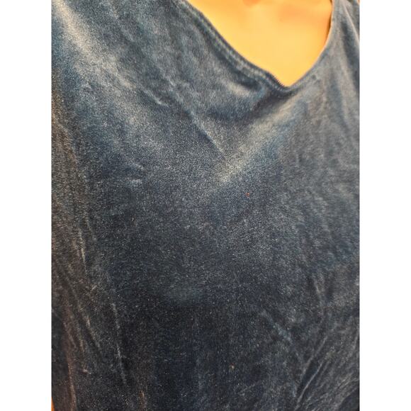 NWT Chicos Travelers size 00P (0/2 PETITE) TEAL VELOUR BLUE layering top tank - Picture 7 of 9